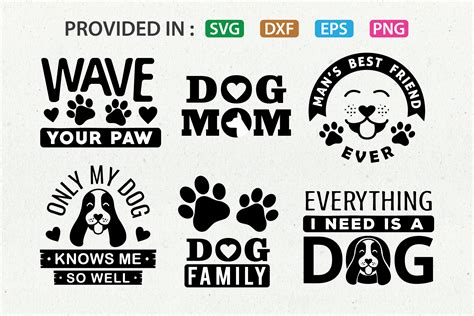 Free Dog Lover Set SVG, PNG, EPS DXF File