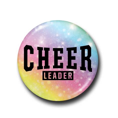 Rainbow Cheerleader I Love Cheer® Pin Badge I Love Cheer®