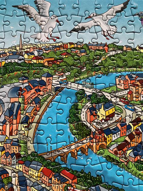 1000 Piece Jigsaw Puzzle In Tin Box Welcome To Durham Arty Globe