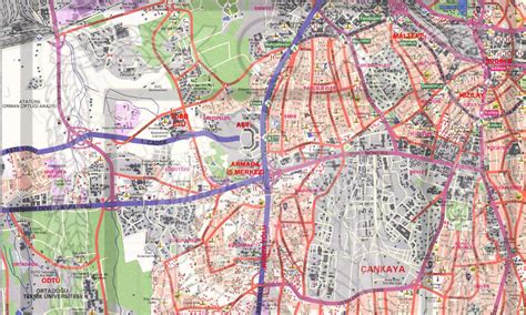 Ankara'nın tüm mahallelerinin nüfus bilgileri ile birlikte gösterildiği renkli interaktif harita. ankara haritası - İller Haritası - Yerbilgisi
