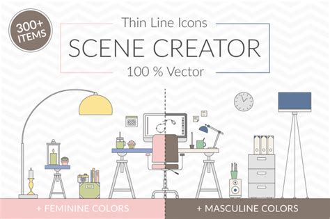 Create attractive business cards with this free psd mockup. Download Vector Thin Line Scene Creator PSD Mockup - Best ...