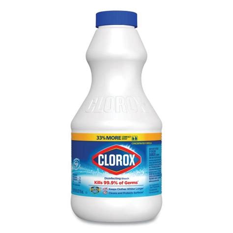 Clorox Regular Bleach With Cloromax Technology 24 Oz Bottle 12carton
