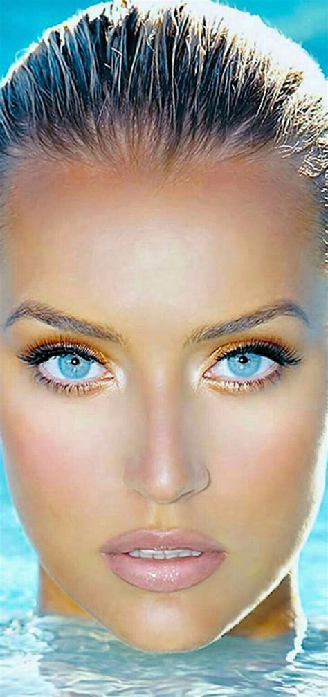 Blue Eyes Aqua Eyes Woman Face Beautiful Girl Face