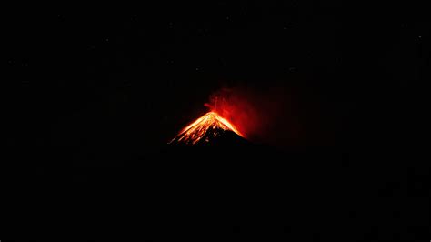 Volcano Volcanic Eruption Eruption Guatemala Milky Way Landscape