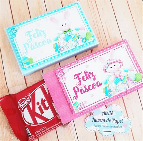 Lembrancinha De Pascoa Com Kit Kat Para Imprimir