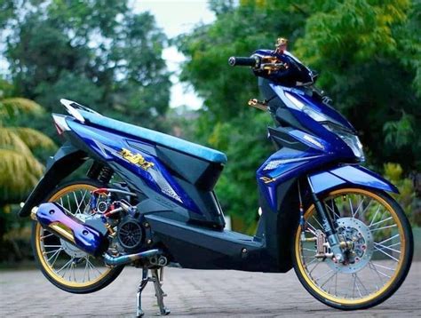 Modifikasi Motor Beat 2020 Warna Hitam