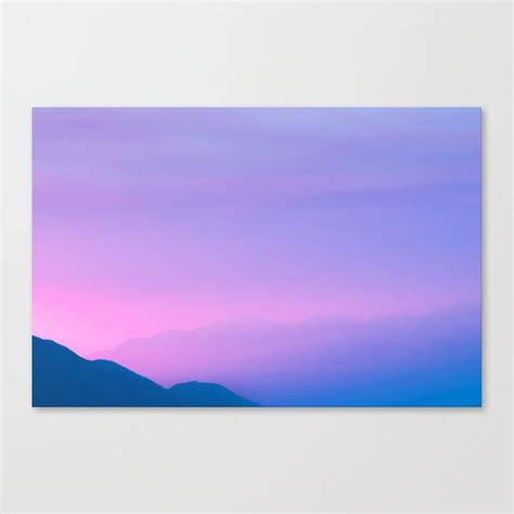 Buy Purple Sunset Canvas Print By Newburydesigns Worldwide Shipping