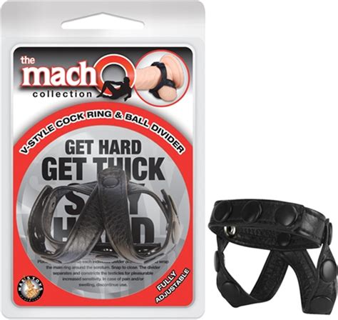 Buy The The Macho Collection V Style Adjustable Cock Ring And Ball