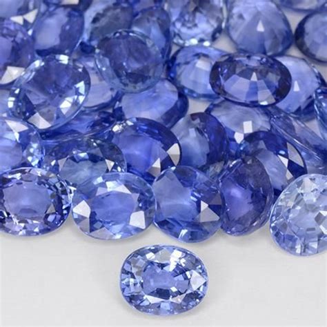 Pastel Blue Sapphire Gem For Sale 08ct Oval Facet Gems For Sale