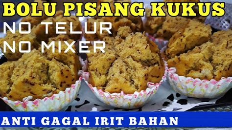 Tuang susu cair/ santan dan pisang, aduk rata. Resep bolu pisang kukus tanpa mixer : Mama Azka Kitchen ...