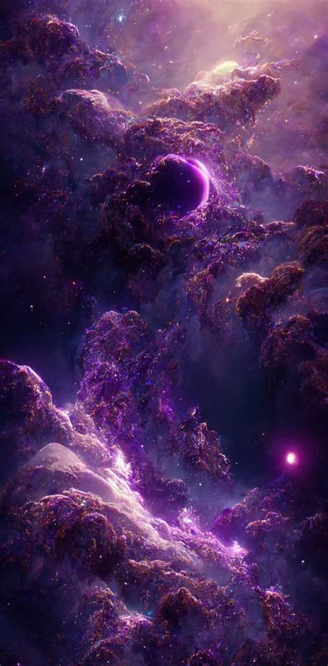 Purple Space Wallpaper Download Moonaz