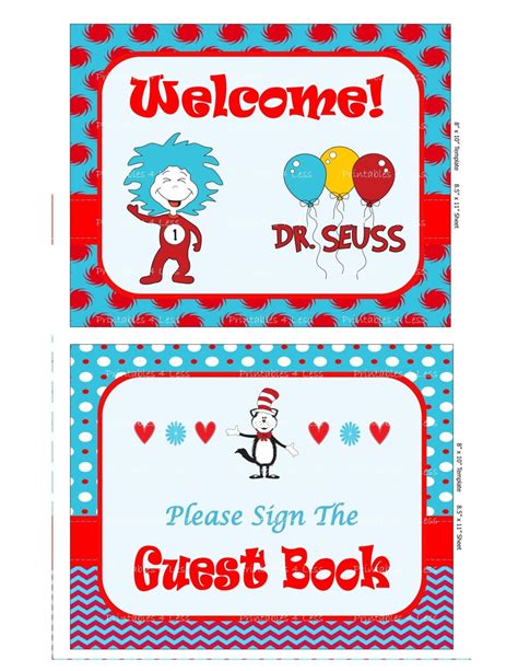 Dr Seuss Baby Shower Signs Printable Dr Seuss Sign Baby