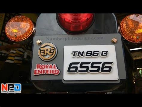 The frame 1 year b. Bullet Number Plates | Royal Enfield Classic Number Plate ...