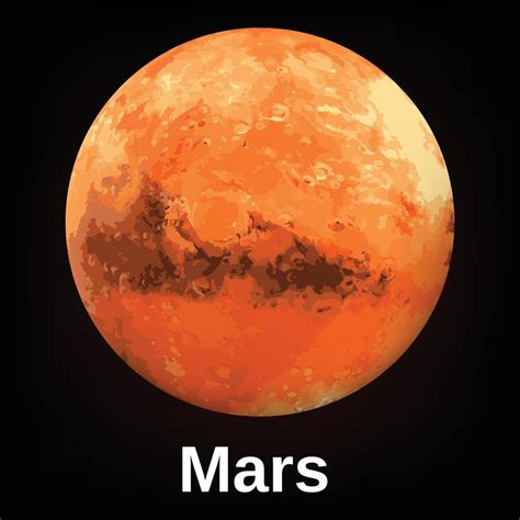 Mars Planet Icon Realistic Style 14181819 Vector Art At Vecteezy