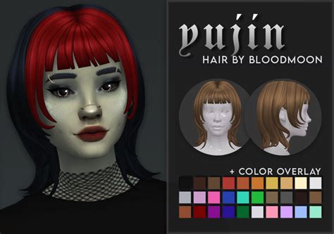 Bloodmooncc Yujin Hair My First Hair Mesh Mmfinds Sims Sims 4