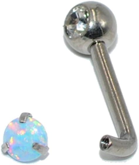 1pc Vertical Hood Piercings Crystal Lip Rings Opal Sexy Vagina Genital Piercing Vch