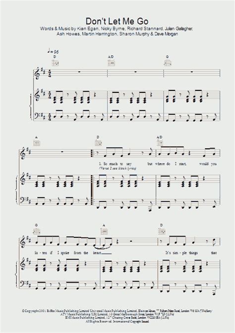 Don T Let Me Go Piano Sheet Music Onlinepianist