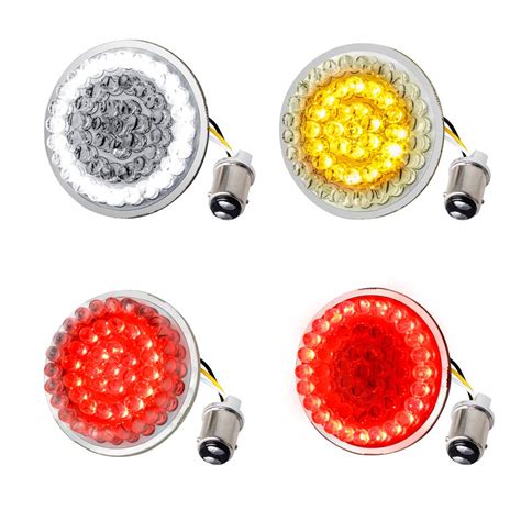 Buy Nthreeauto 1157 Front Rear Led Turn Signals 2 Inch Bullet Brake