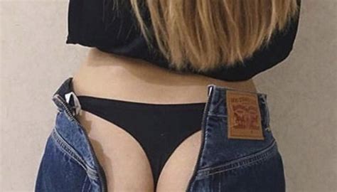 Vetements X Levis Cheeky Collaboration Butt Revealing Jeans Where