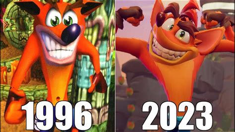 Evolution Of Crash Bandicoot Games 1996 2023 Youtube
