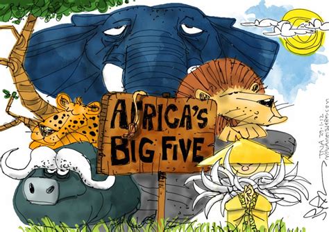 Africas Big Five Cartoon Movement