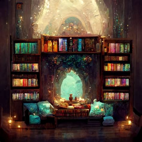 A Cozy Magical Fantasy Library With Lots Of Books Midjourney OpenArt