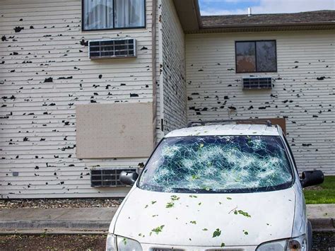 These Insane Photos Show The Intense Damage Caused By A Hail Storm