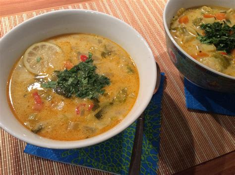 Asiatische Kokos- Gemüse - Suppe Rezept