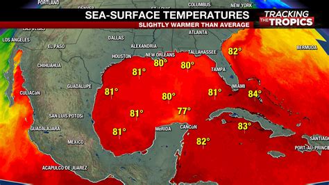 Water Temp Gulf Of Mexico Map