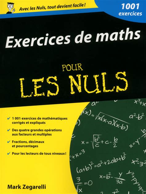 Exercices De Maths Pour Les Nuls Pour Les Nuls