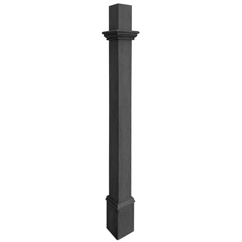 Decorative 4x4 Vinyl Mounting Post Slate 5 Ft