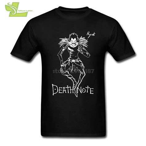 Death Note Anime Cool T Shirts For Men Teenage Cotton Short Sleeved Tee