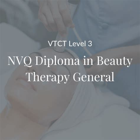 Vtct Level 3 Nvq Diploma In Beauty Therapy General Sensual Spa Beauty Trainings