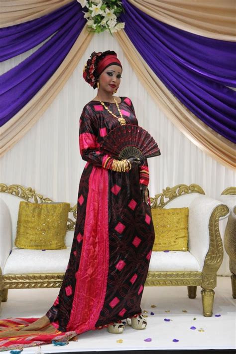 Beautiful African Bride In Her Traditional Somali Clothes At Her Wedding Photoshoot Somali
