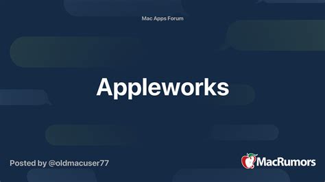 Appleworks Macrumors Forums