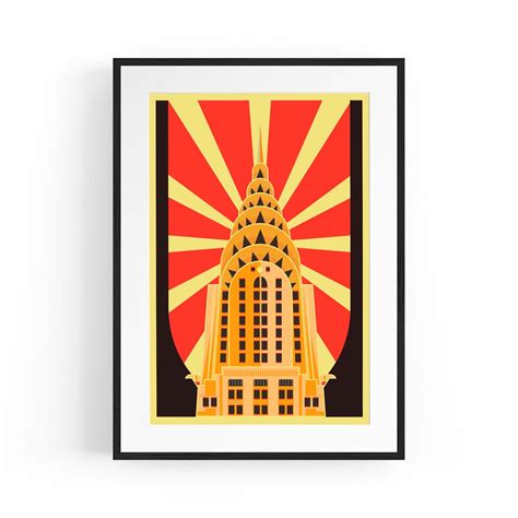 Art Deco Chrysler Building Wall Art Buy Posters Paintings And Prints