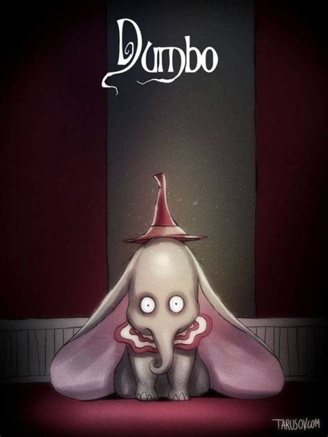 Andrew Turasov Draws Disney Characters In The Style Of Tim Burton