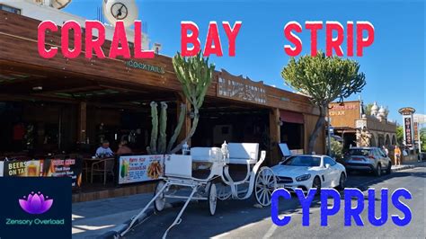 Coral Bay Avenue Strip Paphos Cyprus Peyia Bars Restaurants And Shops