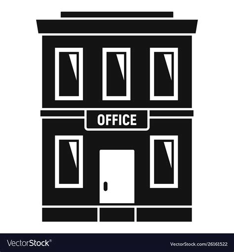 Business Office Icon Simple Style Royalty Free Vector Image