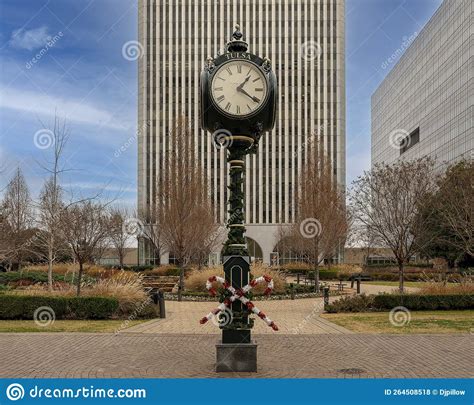 Centennial Clock in Downtown Tulsa Celebrating 100 Years of Oklahoma