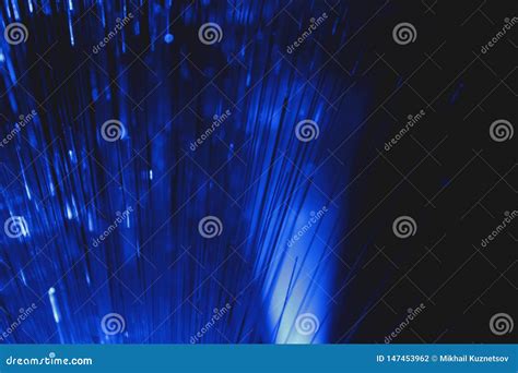 Abstract View Of Multicolor Optical Fibers As A Background Stock Photo