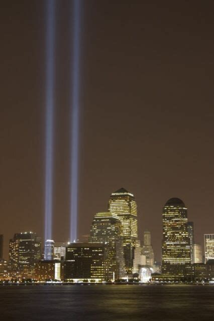 Wtc World Trade Center Lights 9 11 Tribute Poster Art Photo 12x18 20x30