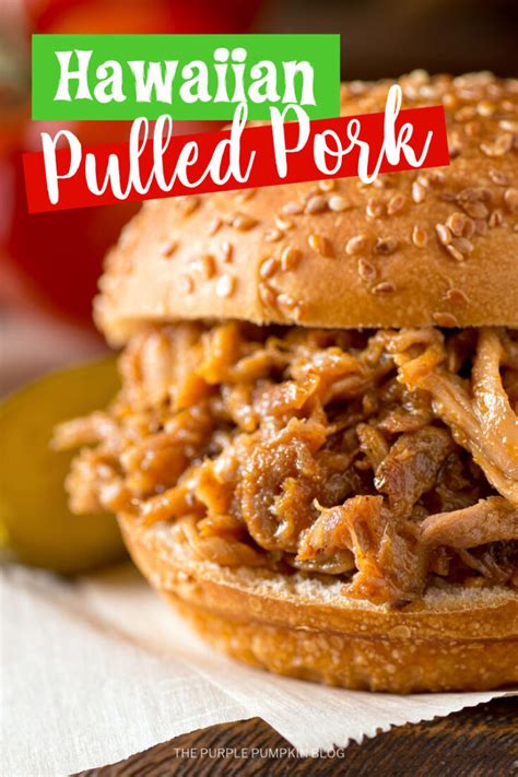 slow cooker hawaiian pulled pork for a tropical luau party
