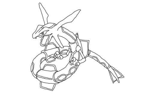 Legendary Rayquaza Pokemon Coloring Pages Free Pokemon Coloring Pages