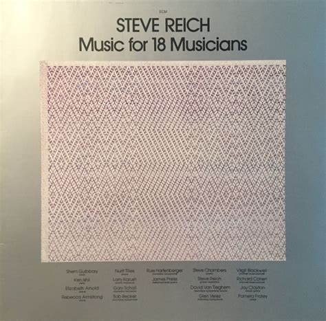 Steve Reich Music For 18 Musicians 1978 Vinyl Discogs