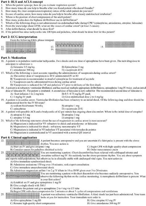 We discuss in these pals precourse self assessment answers 2021 from different topics like pals exam questions, aha pals pretest answers. What kinds of questions are on the ACLS test ...