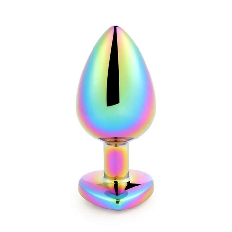 Sex Toys Erotic Colored Stainless Steel Anal Plug For Couple