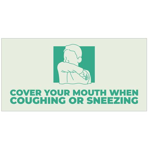 Cover Your Mouth When Coughing Or Sneezing Banner Plum Grove