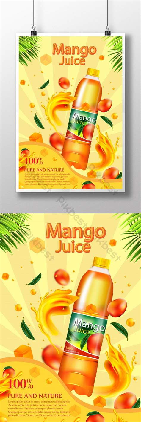 Mango Juice Poster Summer Poster Ai Free Download Pikbest
