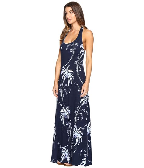 Tommy Bahama Palm Tree Tropics Maxi Dress Ocean Deep Zappos Com Free